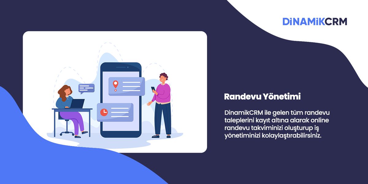 #DinamikCRM ile gelen tüm randevu taleplerini kayıt altına alarak online randevu takviminizi oluşturup iş yönetiminizi kolaylaştırabilirsiniz.