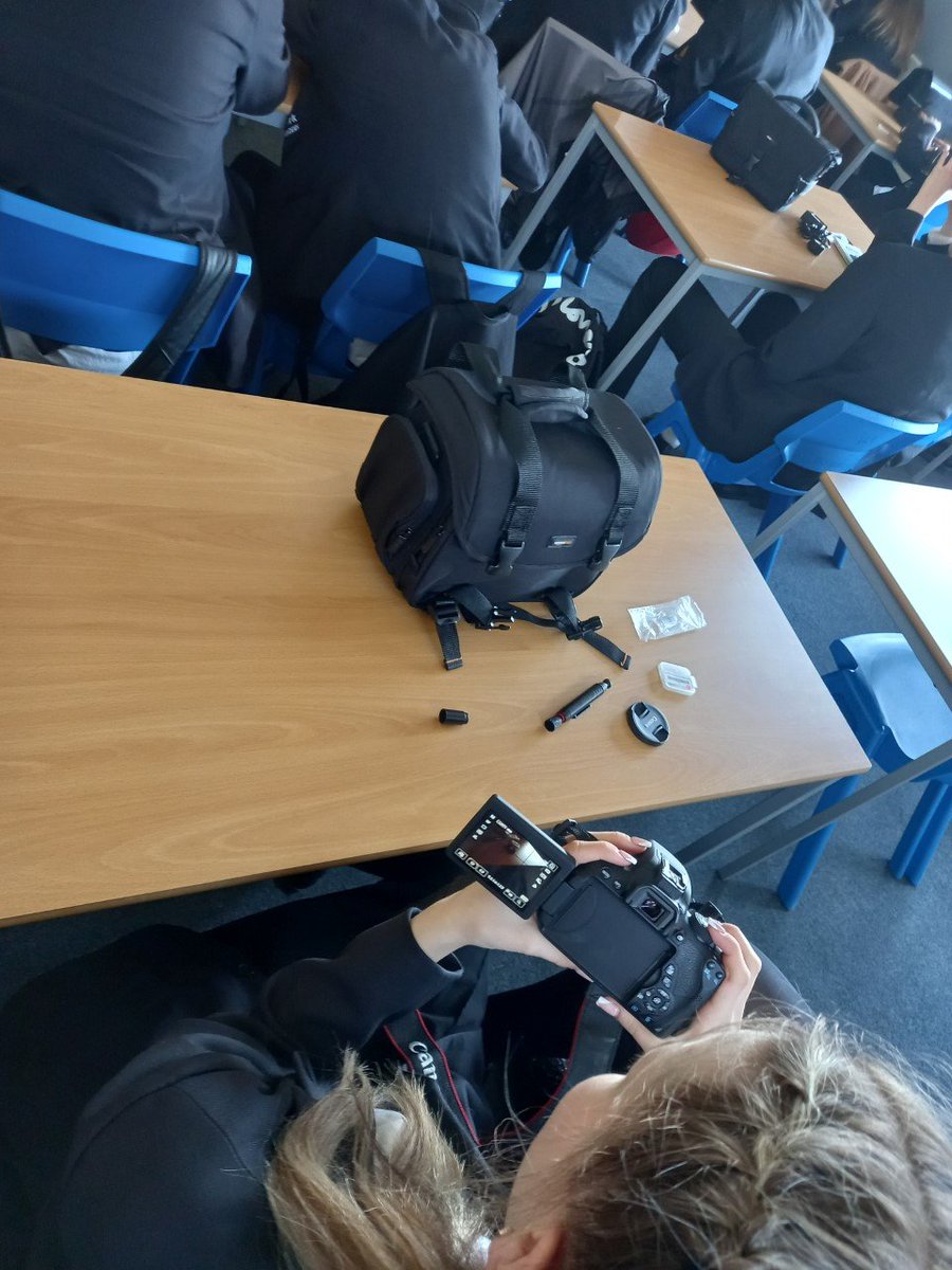 A huge 'thank-you' to Ellie over at @eastnorfolk for working with our GCSE Media students, giving them an insight into how to use some of the equipment from the @enmediastudies Department. #Post16 #MediaStudies