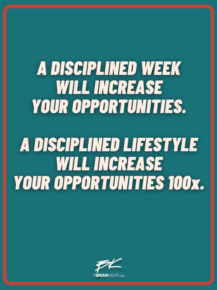 When discipline becomes your lifestyle, it’s like discovering a super-power.