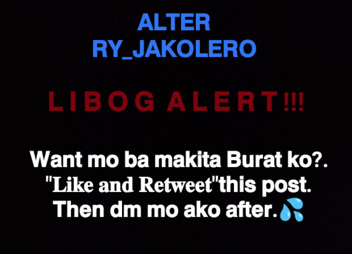 RyAndrei3's tweet photo. 𝗝𝘂𝘀𝘁 "𝐋𝐢𝐤𝐞 𝐚𝐧𝐝 𝐑𝐞𝐭𝐰𝐞𝐞𝐭"𝘁𝗵𝗶𝘀 𝗽𝗼𝘀𝘁.
𝗧𝗵𝗲𝗻 𝗗𝗺 𝗺𝗲 𝗮𝗳𝘁𝗲𝗿.🔞🍆

#alterbagets 
#jakolerongbagets https://t.co/oTbKqHfjfN