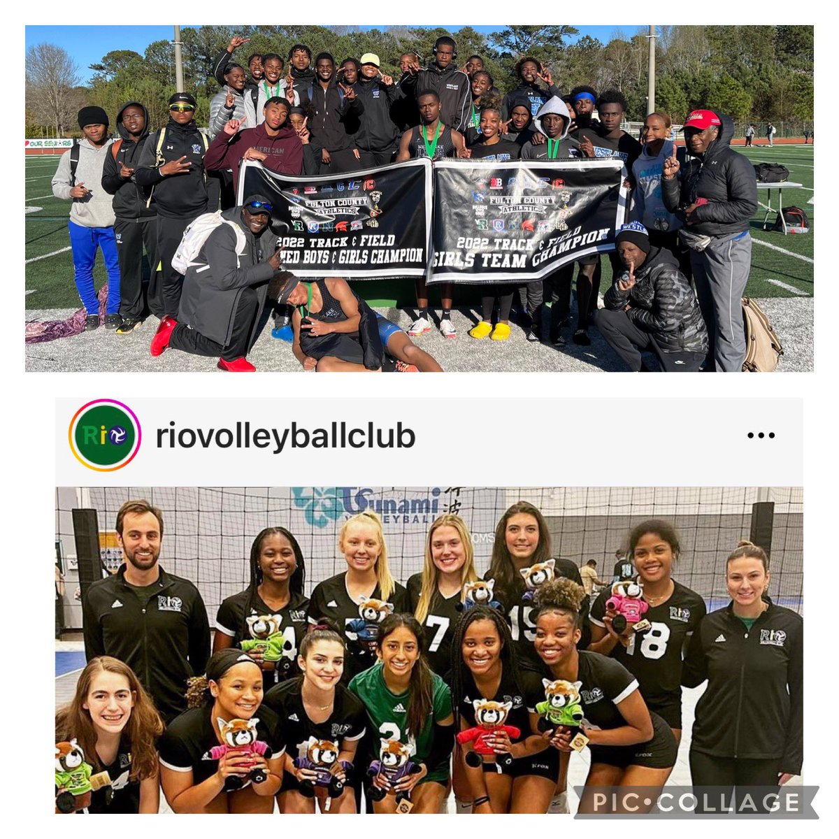 Won a bid to <a href="/usavolleyball/">USA Volleyball</a> national tourney last weekend with <a href="/riovolleyballga/">Rio Volleyball Club</a> and won the <a href="/FultonCoSchools/">FultonCountySchools</a> Track Championship this weekend with <a href="/WestlakeTFXC/">@WestlakeTrack/CC</a> ! Love both of my teams &amp; coaches! Thanks to everybody who supports us!!💙💙