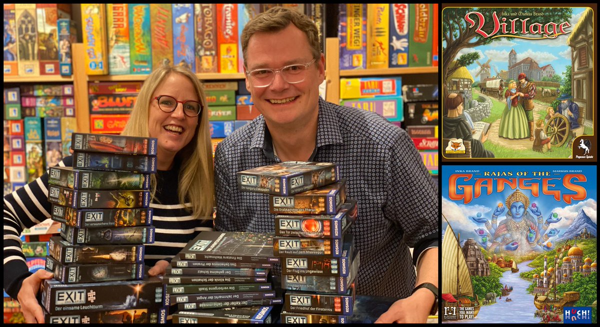 BoardGameGeek's tweet photo. Throughout March for Women's History Month, BGG is spotlighting female creators in the tabletop game industry.

Today we check in with designer Inka Brand, who's had more than 150 releases with husband @imbrandys: https://t.co/Ulor92tjwc —WEM https://t.co/M9NBtDwYlh