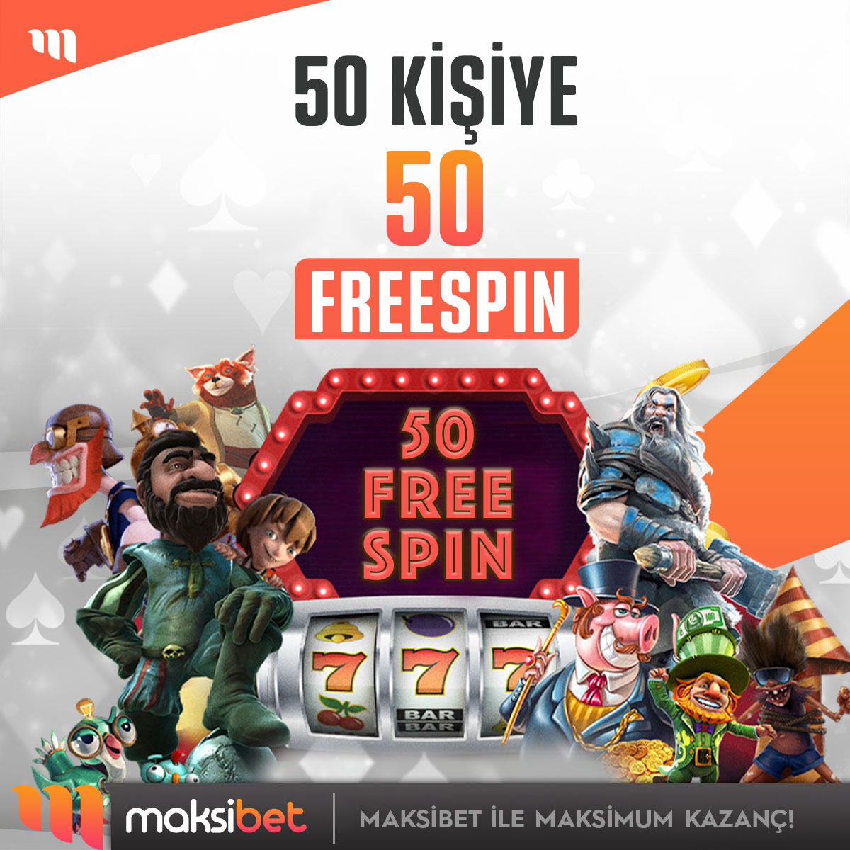 🌟SLOT Severler Burayaaaa !! 

💰 5️⃣0️⃣  Üyemize 5️⃣0️⃣ Hediye Freespin

📍RT  + FAV + 5 Arkadaş Etiketle

✏️Etkinlik katılım formu : bit.ly/MaksibetForm