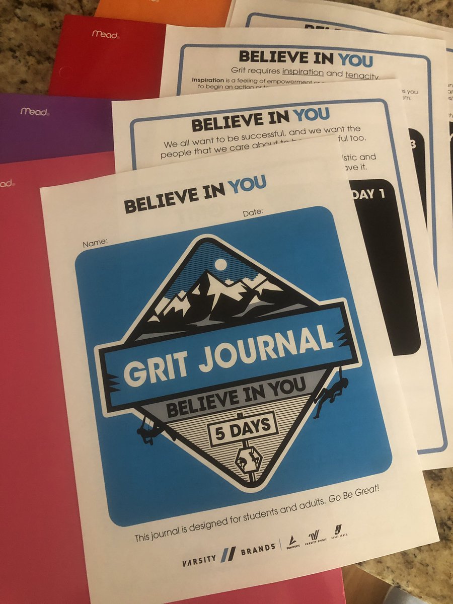 bethuhlman's tweet photo. #OPEN5k may be over but it’s spring break. Family 5 day GRIT challenge ready to take on our camping trip. My student leadership group doing this over break too. Thanks @OPENPhysEd for such awesome stuff! https://t.co/KDLsghKlrm
