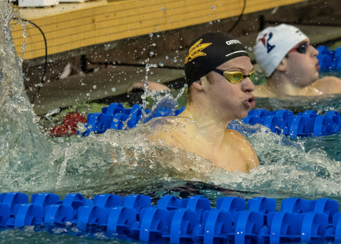SwimmingWorld's tweet photo. NCAA Men's Championships: Leon Marchand Concludes Magnificent NCAA Debut With 200 Breast Title (VIDEO) - https://t.co/BQH9HToJkl #SwissTiming https://t.co/cMZjoFUoXB