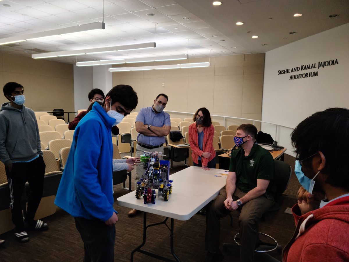 AbsoluteZeroFTC's tweet photo. Thank you to the George Mason University professors to giving us excellent suggestions on improving the robot! https://t.co/y0HEvabe5K