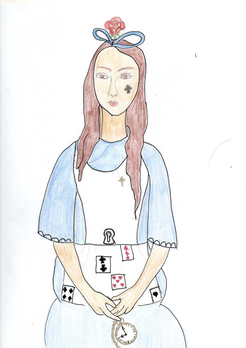 ANFTA2's tweet photo. @NFTModigliani #5 Alice in Wonderland #ModiglianiNFTcollection https://t.co/CHqq8GkBhv