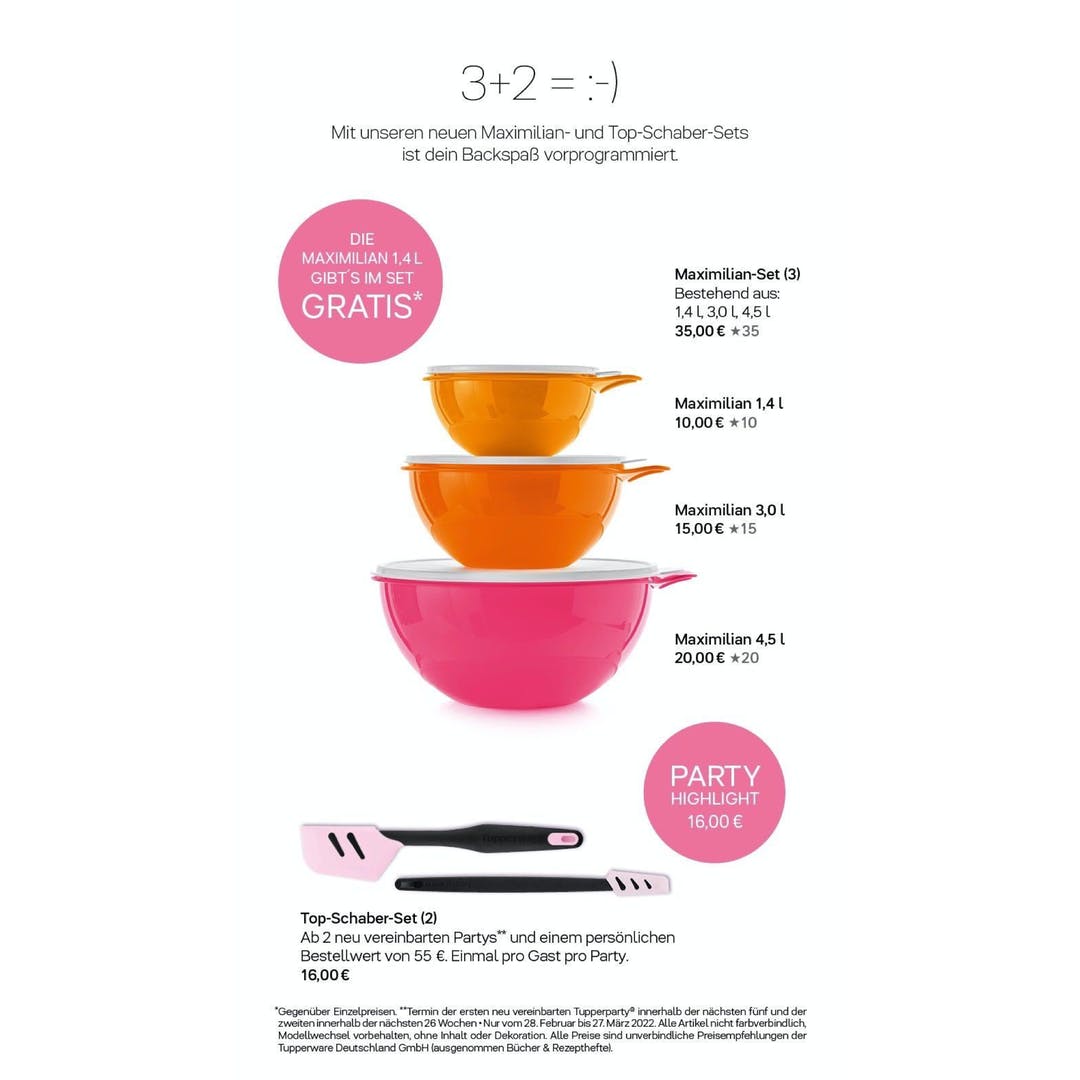 TupperPuppe's tweet image. Auch NUR NOCH HEUTE: #Maximilian, entweder einzeln oder im Set eine gratis. Als #Highlight das Topschaber-Set für 16,00 € zu genannten Konditionen. go.tupperware.de/4zk6qs #Berlin #Lichtenberg #TupperPuppe #TupperUniverse #Tupperware #Tupperparty #healthyliving #veganlifestyle