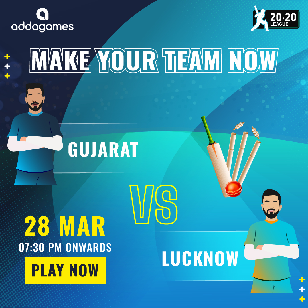 PlayAddaGames's tweet photo. It's going to be an action-packed match between #Gujarat &amp; #Lucknow , the latest additions to the league 🔥Rank the whole team and increase your chances of winning😎
.
#addagames #IPL #IPL2022 #GTvsLSG #lSGvsGT #GujaratTitans #LucknowSuperGiants #Cricket #CricketTwitter https://t.co/Y8ViqQuVWc
