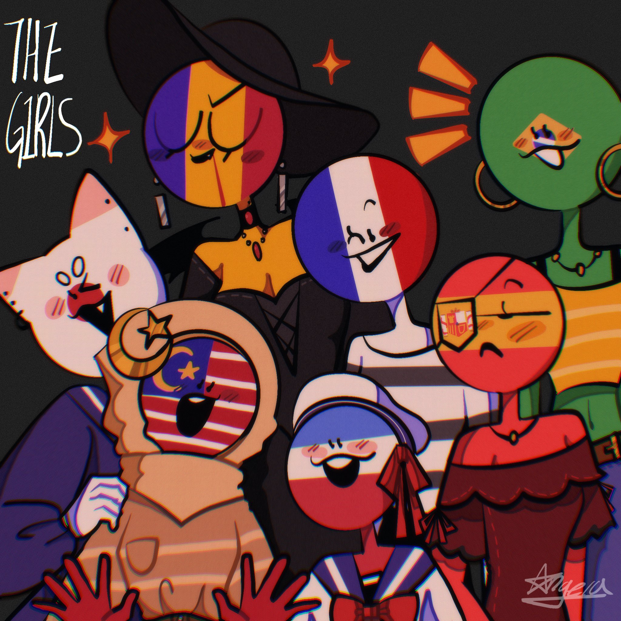 ROZKiO_ei on X: Countryhumans 12 character selections #CountryHumans   / X