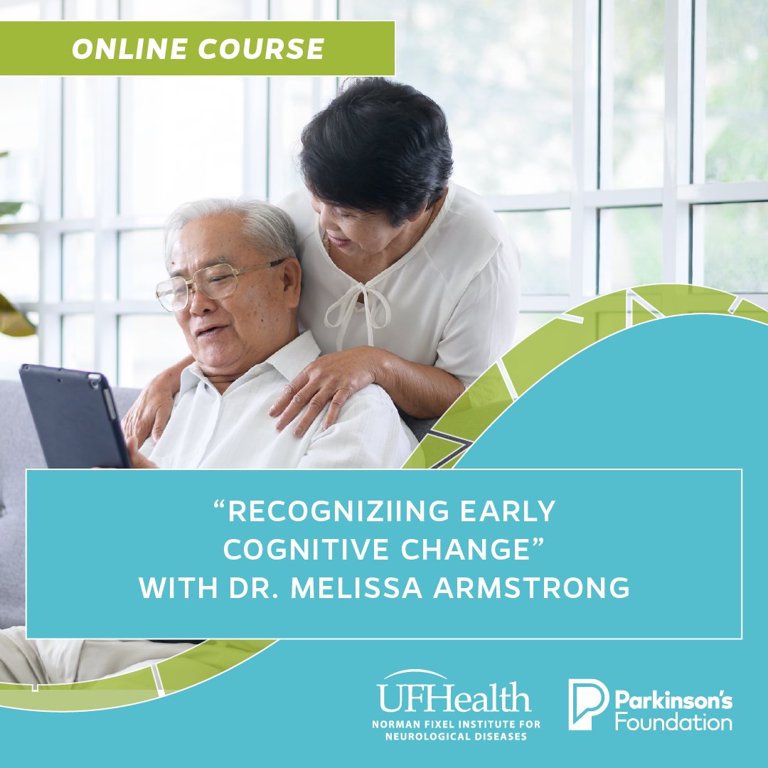 FixelInstitute's tweet photo. Cognitive changes in #Parkinsons are common. Dr. Melissa Armstrong helped develop the @ParkinsonDotOrg “Recognizing Early Cognitive Change” course.
Learn more & register - https://t.co/H6yg8r86uh
#Care4PD #ParkinsonsDisease #Parkinsons #Caregiving #CognitiveChange https://t.co/Wj8vCjRqOY
