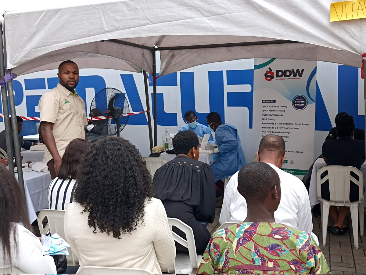 Free COVID-19 Testing going on at House on The Rock, Port Harcourt this morning. 
Our team is here to serve you

#HappyMothersDay