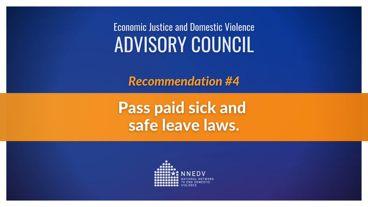 nnedv's tweet photo. Domestic violence survivors need paid sick and safe time to address their legal, medical, physical, and emotional needs—without risking their jobs. Learn how we can make this a reality: https://t.co/nx7V63yr1Q https://t.co/nq6fQMTQqE