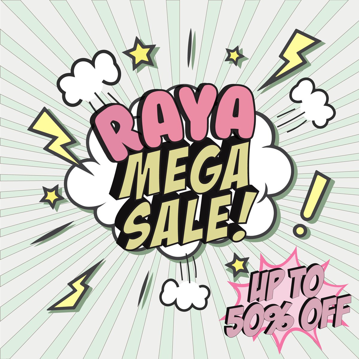 Mybareskinlab's tweet photo. RAYA MEGA SALE!

Untuk pertama kali hq murah hati buat sale besar besaran. Up to 50% off + extra 11% off when you buy from our shopee. 

Stay tuned 28/3/2022 😘

#Bareskinlab https://t.co/oyROI0VAMH
