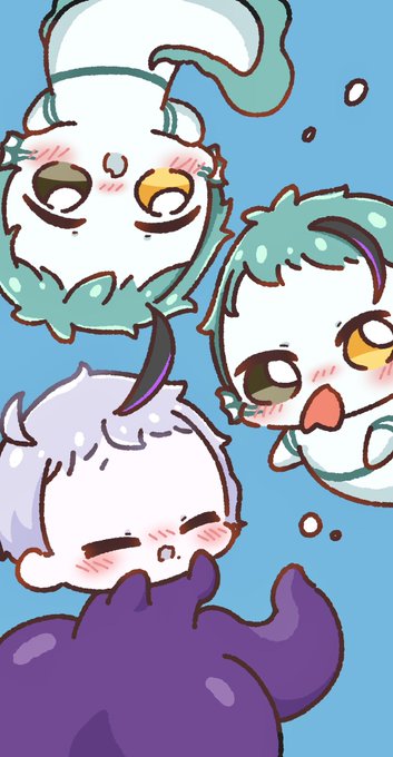 バブ稚魚ちゃんたち🦈🐬🐙(⸝⸝⸝'꒳`⸝⸝⸝)
(スマホ壁紙のみ使用◎) 