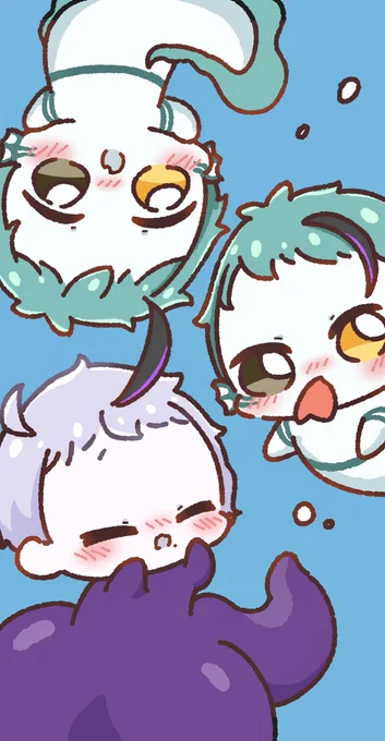 バブ稚魚ちゃんたち🦈🐬🐙(⸝⸝⸝'꒳`⸝⸝⸝)
(スマホ壁紙のみ使用◎) 