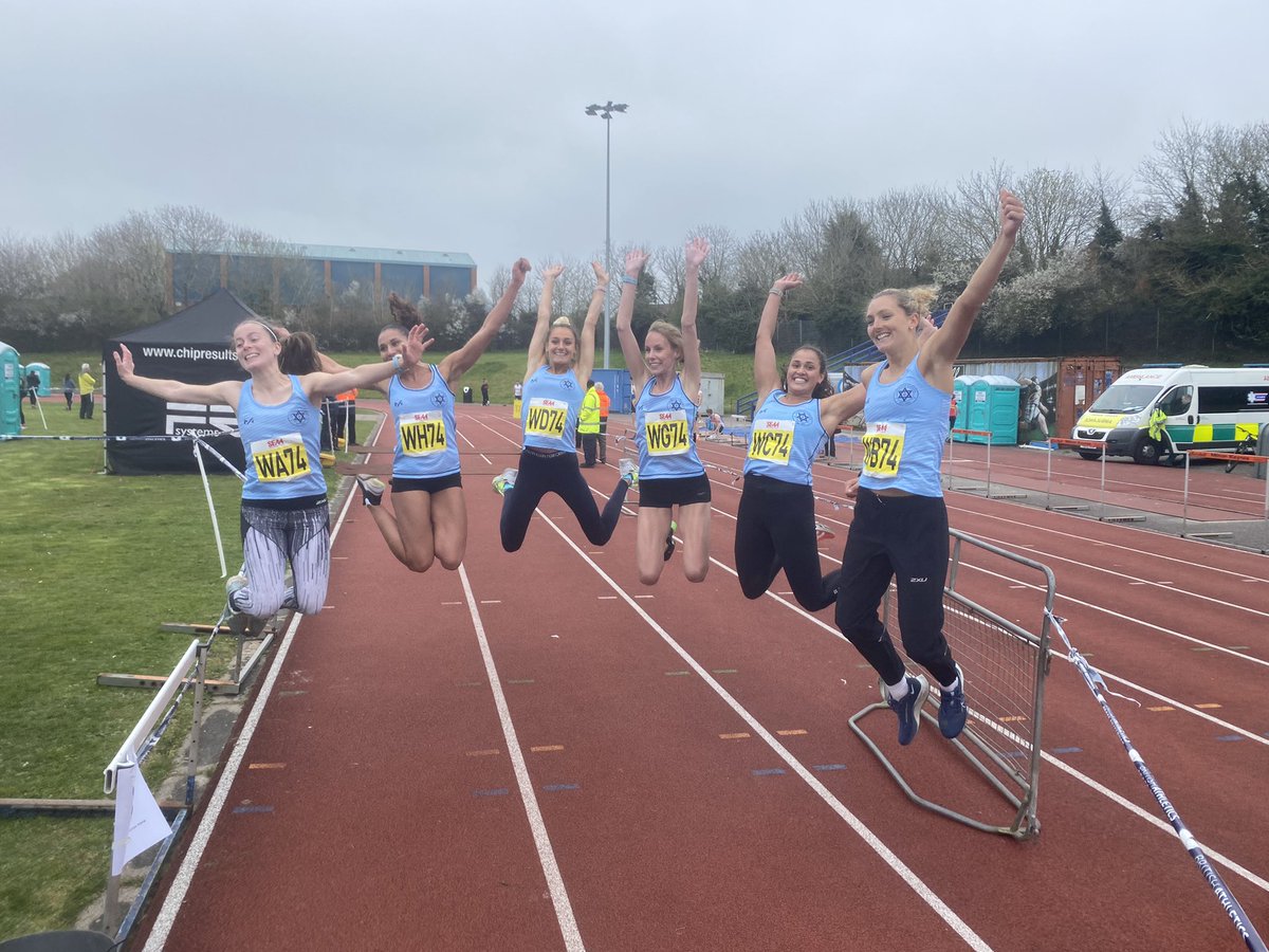 Cambridge Harriers win their first South of England Road Relay title for 50 years with a huge victory for their women  at Milton Keynes