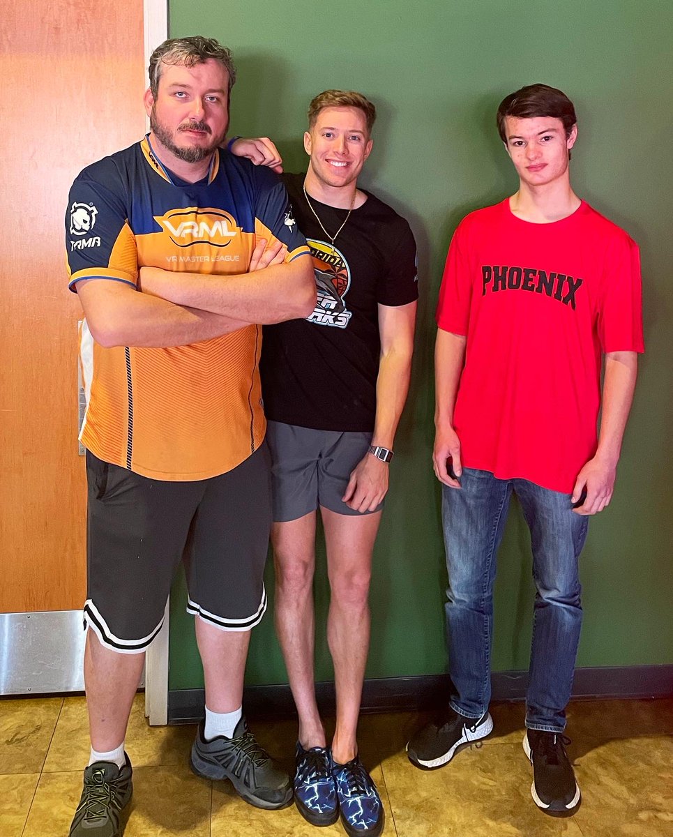 _ThunderFoot's tweet photo. Playing VR games and competing in real life is an unforgettable experience. Meeting in-person after playing together for so long makes friendships feel so much more real and meaningful. Thank you @NEPAtvOfficial for the memories! ❤️
#NEPAvr #NEPAtv #EchoArena #VR #Oculus https://t.co/yj979lWaja