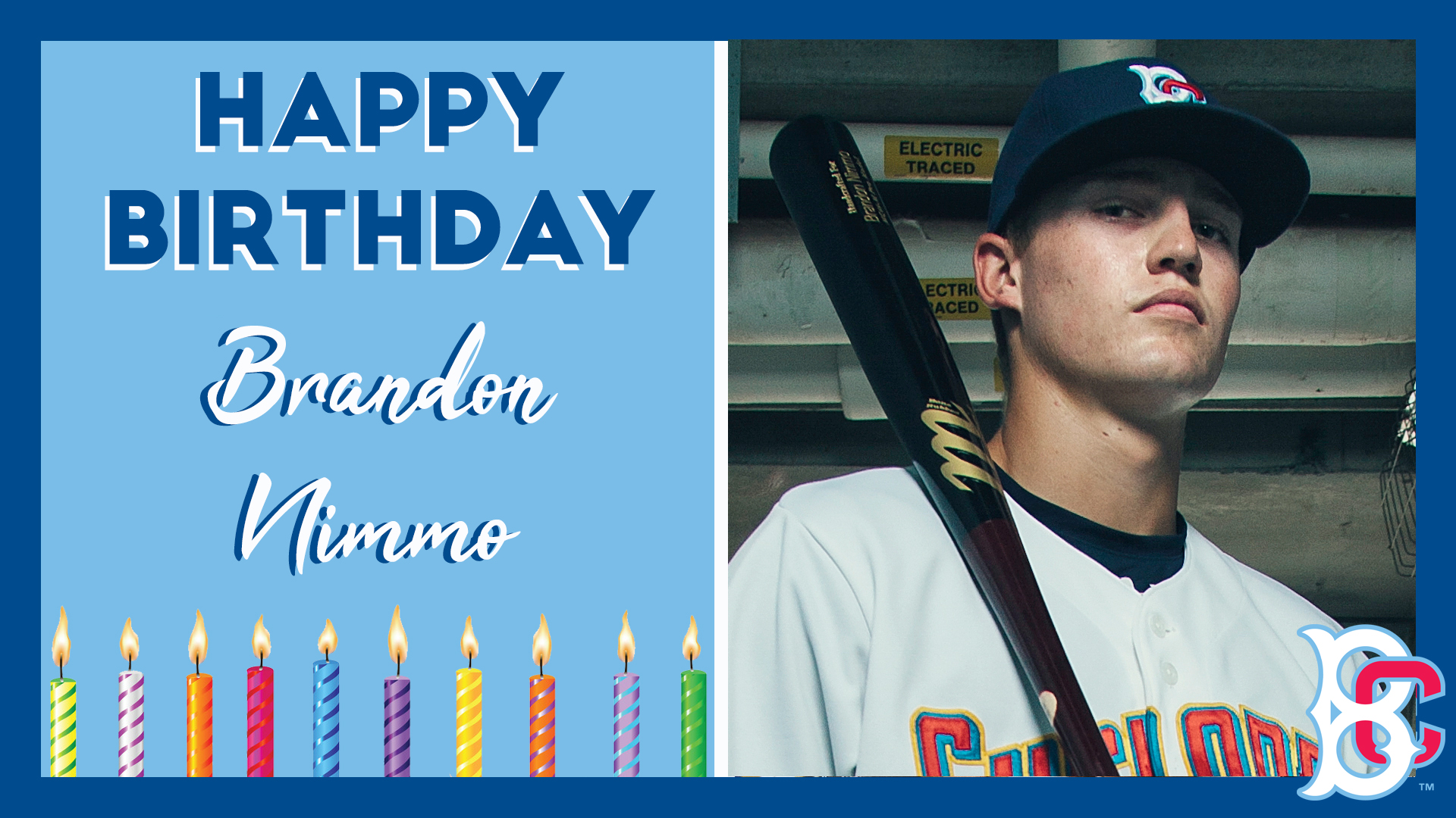 Happy 29th Birthday to Brandon Nimmo.   Hope you get to enjoy a nice Fudgie the Whale Cake. 