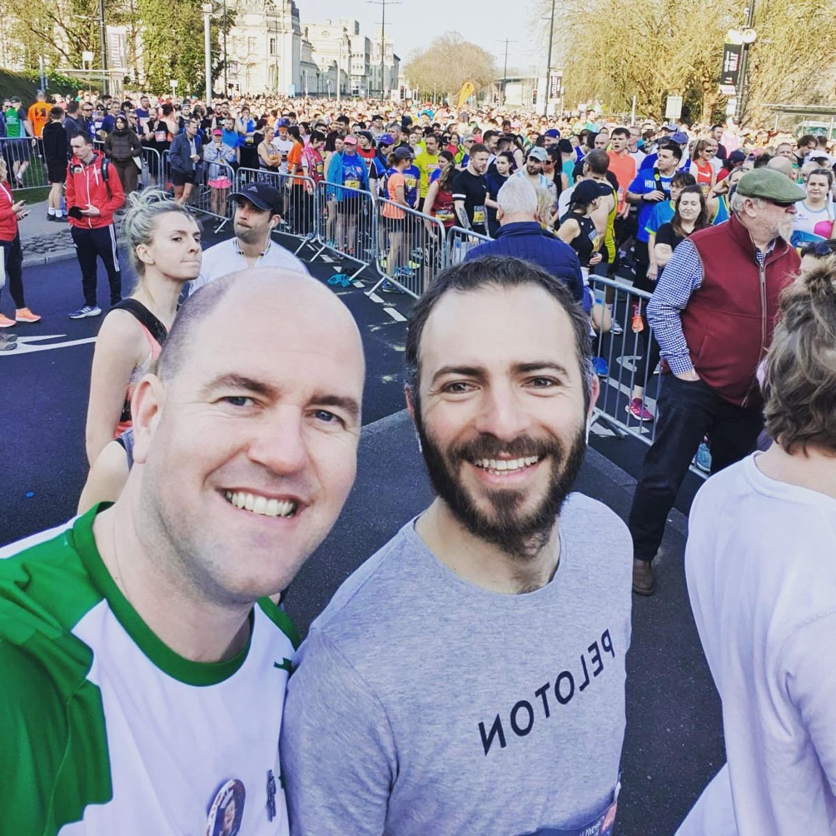 MattThompson91's tweet photo. It’s going to be a no legs week coming up after that! Still, will take 2hrs 14mins - great atmosphere after a two year break @CardiffHalf! 🏃🏼♂️☀️😅 #cardiffhalf #halfmarathon #bringonthedoms https://t.co/2cW239nR0b