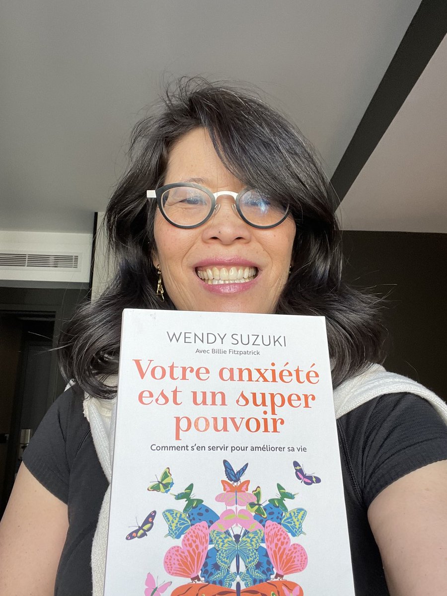 In Paris to promote the French version of Good Anxiety starting tomorrow. Bonjour Paris!