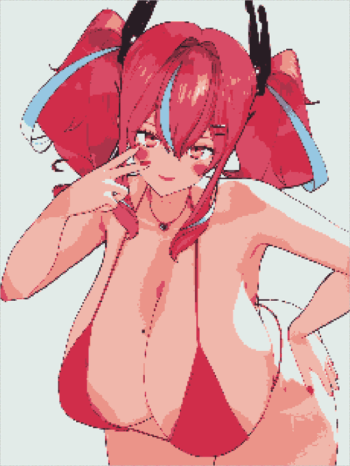 AVIutlのドット化で試しに1枚 