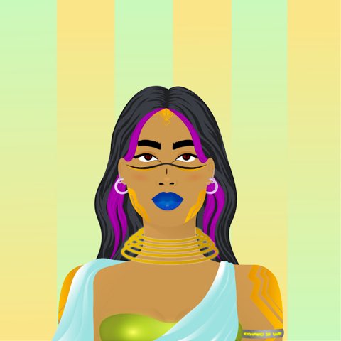 Joined the <a href="/worldofwomennft/">world of women</a> universe with my galaxy girl!