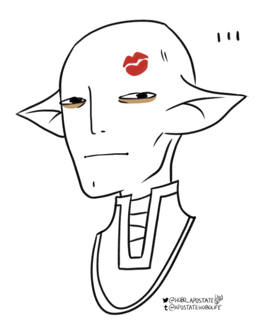 hobo_apostate's tweet photo. ...You're welcome, da'len. I could do without the forehead kisses in front of my regimen next time, however. I must hold onto some amount of dignity.
-Solas
#Solas #DragonAge #DragonAgeInquisition #AskSolas #Tumblr https://t.co/Vr5R4dGFeZ