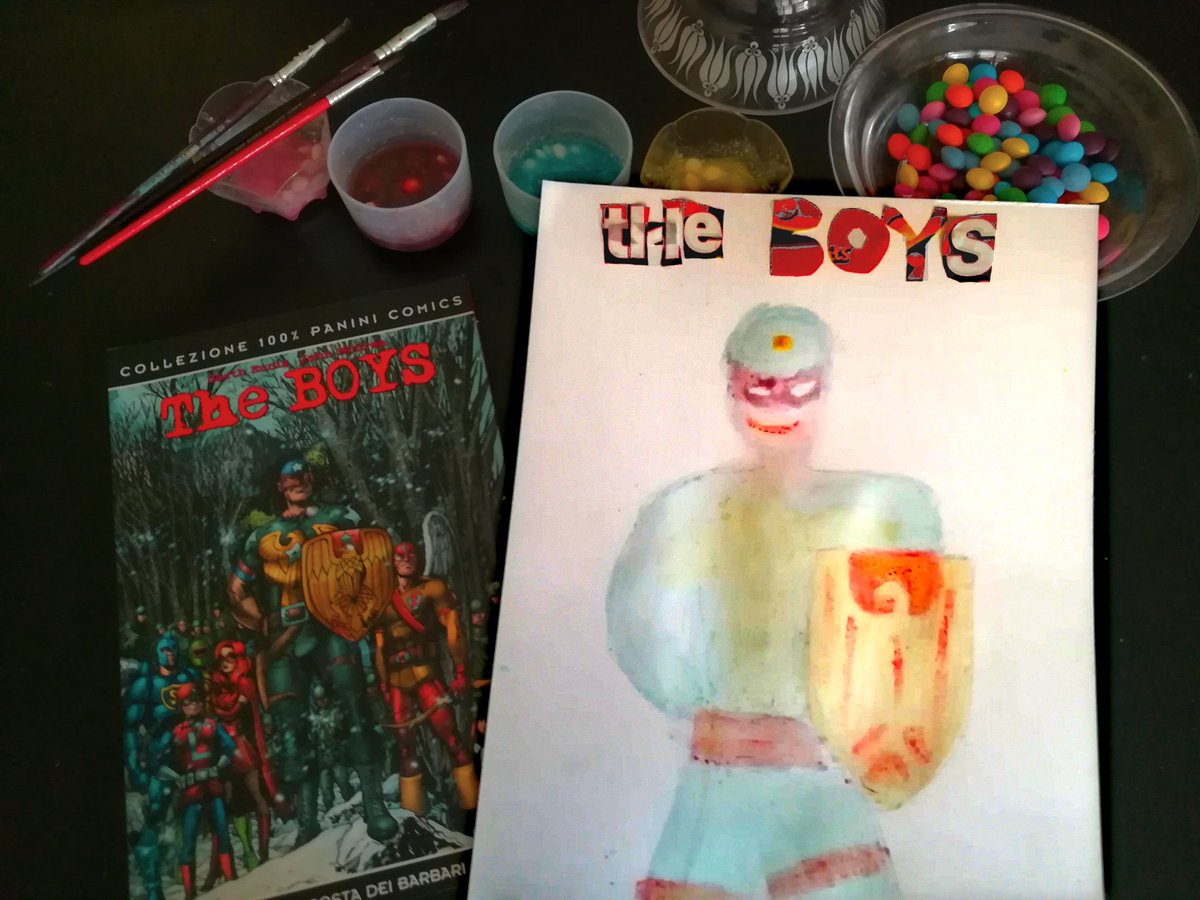 Nixnives1's tweet photo. Item #39
Comic bookSs are books, too! Re-create a cover of an issue of The Boys, but featuring Jensen Ackles’ rendition of Soldier Boy, made completely out of Skittles.
#Randomgishers+LovesRedAdept
@jensenackles @therealkripke @theboystv @Skittles
#GISH #BookBash https://t.co/1Epqrwcvr7