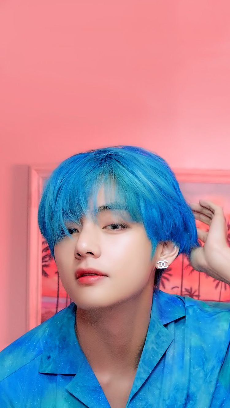 BTS テテ V ヘリ 15cmドール 青髪 かわいい 推し活 マスター