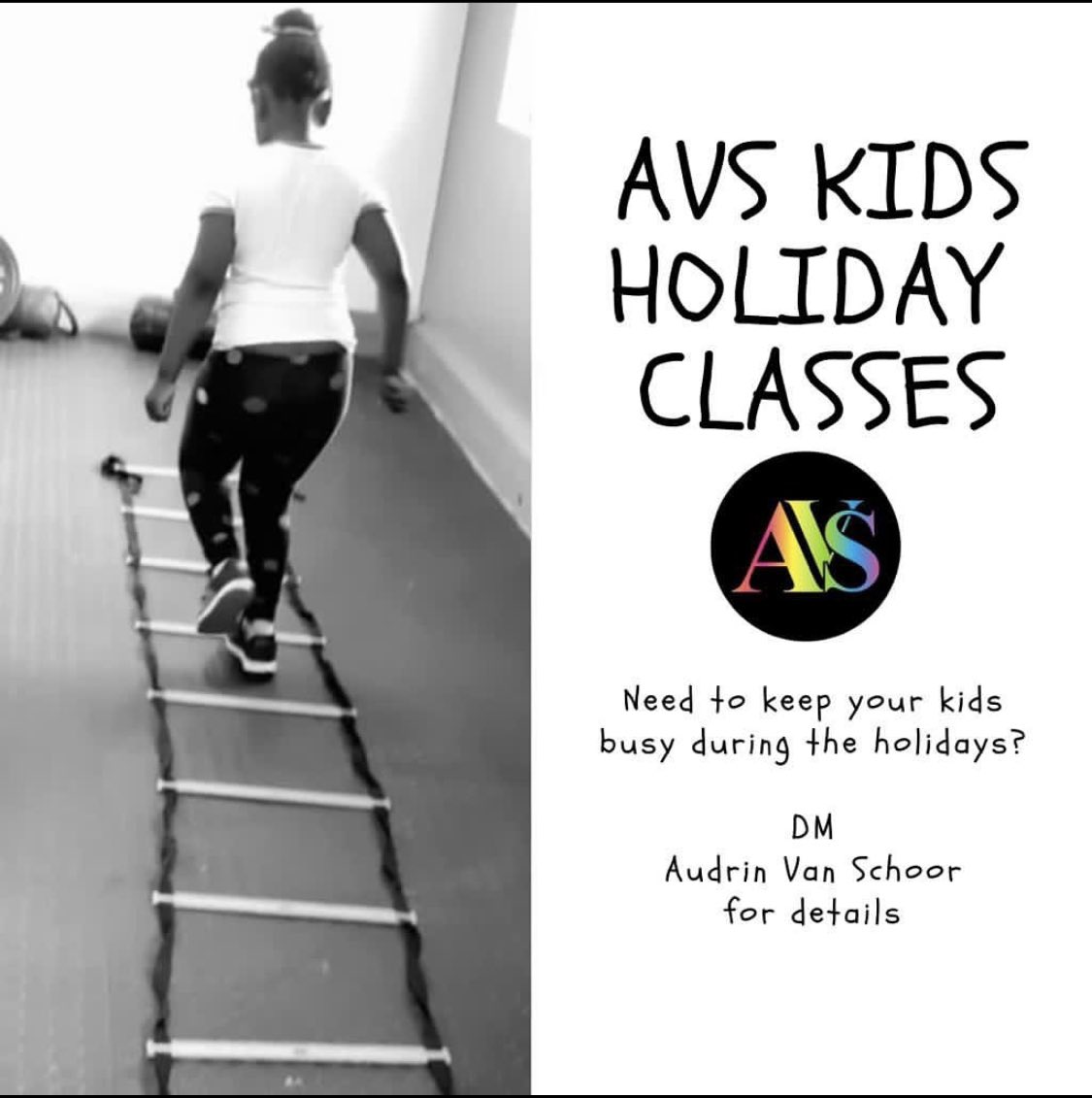 audas_vanschoor's tweet photo. What are you doing to ensure that they keep healthy ❓

Book your child for our fun fitness program these holiday with #AVSKIDS 🚨
.

IT WILL BE AVAILABLE ONLINE ASWELL 🏋🏾‍♂️🏋🏾‍♂️
.

#FITNESS #AVSONLINE #KIDSFITNESS #HEALTHYKIDS #FUN #LETSPLAY #FUNFITNESS #FetchYourBody2022 #AVSFITNESS https://t.co/aubQlL1juC