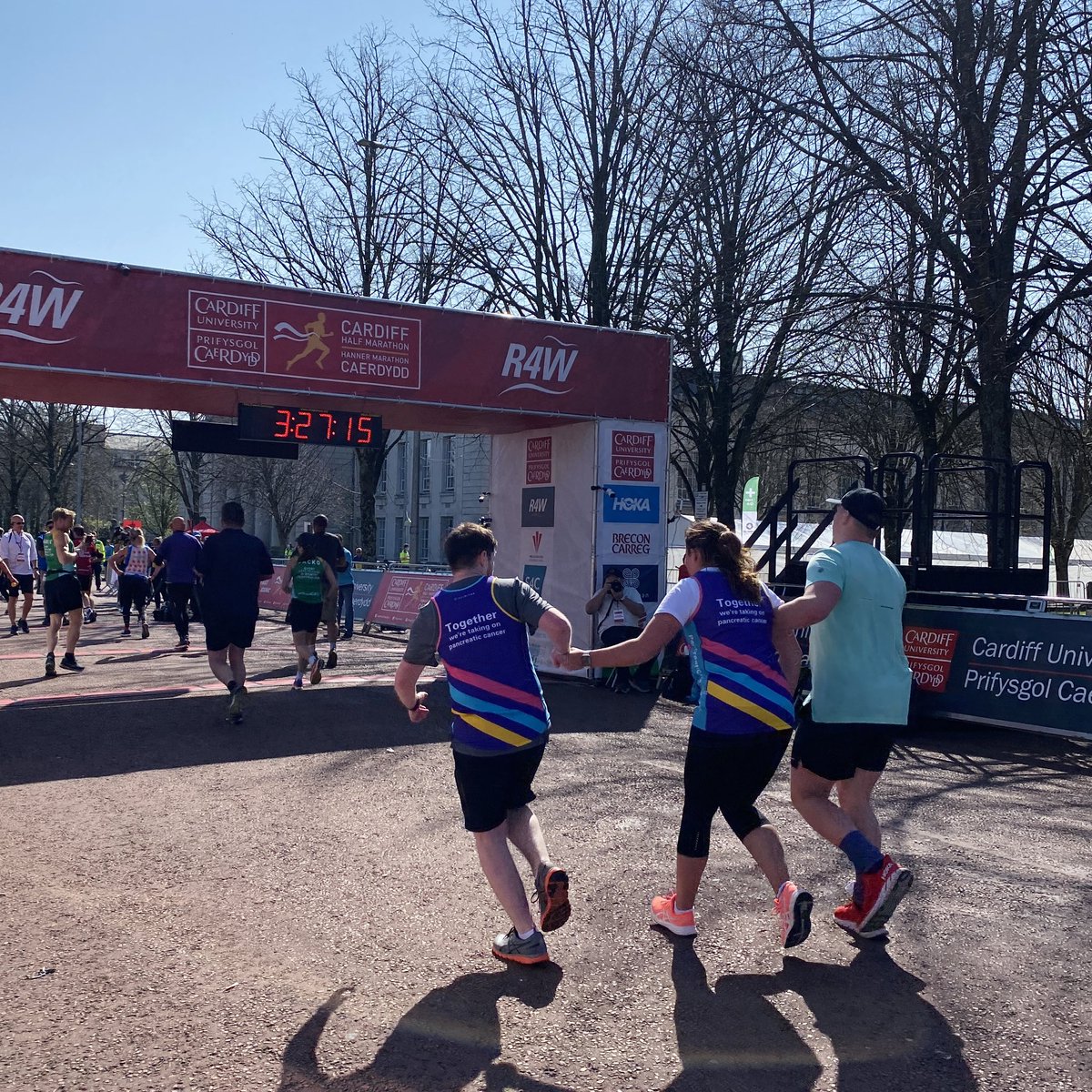 intercardiff's tweet photo. The #CardiffHalf ended on a high, with runners from all walks of life crossing the line as everyone cheered them on! #cardiff #Marathon #HalfMarathon https://t.co/28FJcWCr7x