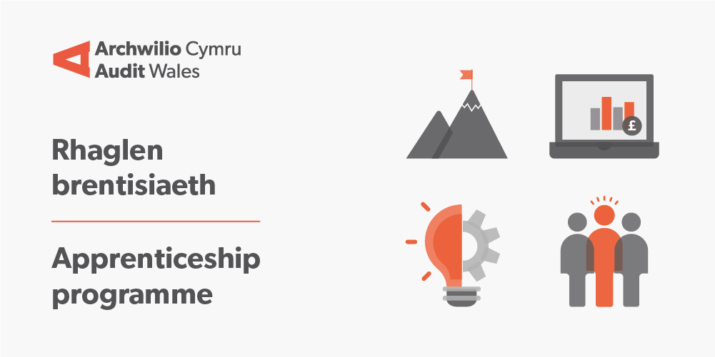 WalesAudit's tweet photo. 😀Eisiau bod yn rhan o dîm sydd o blaid ysbrydoli a grymuso sector cyhoeddus Cymru i wella? 

👀Edrychwch ar ein rhaglen brentisiaethau: https://t.co/qd5EfuNyHB

#prentisiaethau #gyrfaoedd #SwyddiArchwilio https://t.co/oecHMbpZP9