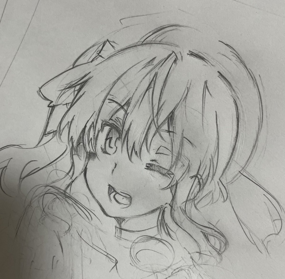 顔は上手く描けた(気がする)んだけど身体で挫折した 