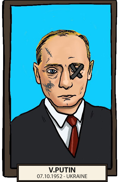 NFTputlerDemon's tweet photo. We vandalize #Putin portrait to support Ukraine.
All funds Raised will go to people of Ukraine.
We support  PEACE and #NFT, not #WAR

Support us on @opensea - https://t.co/3hbkFODCBS

#NFTCollection #SupportUkraine #StandWithUkraine #PutinWarCrimes https://t.co/0FNLhjzyD4