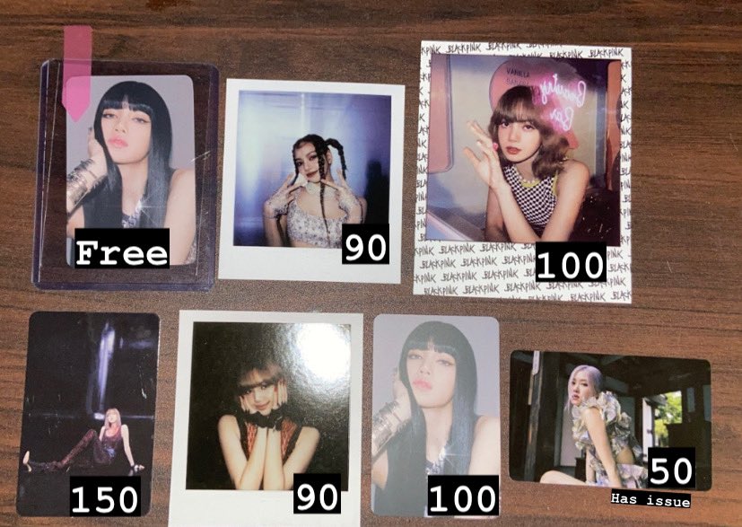 mintcartzz's tweet photo. wts lfb - Lalisa pola and pc set

- onhand
- payo or 2 days rsvp! (payo prio!)
- mop gcash 
- mod sco/sdd

 #mintsbentables https://t.co/gWq3kqZP1G