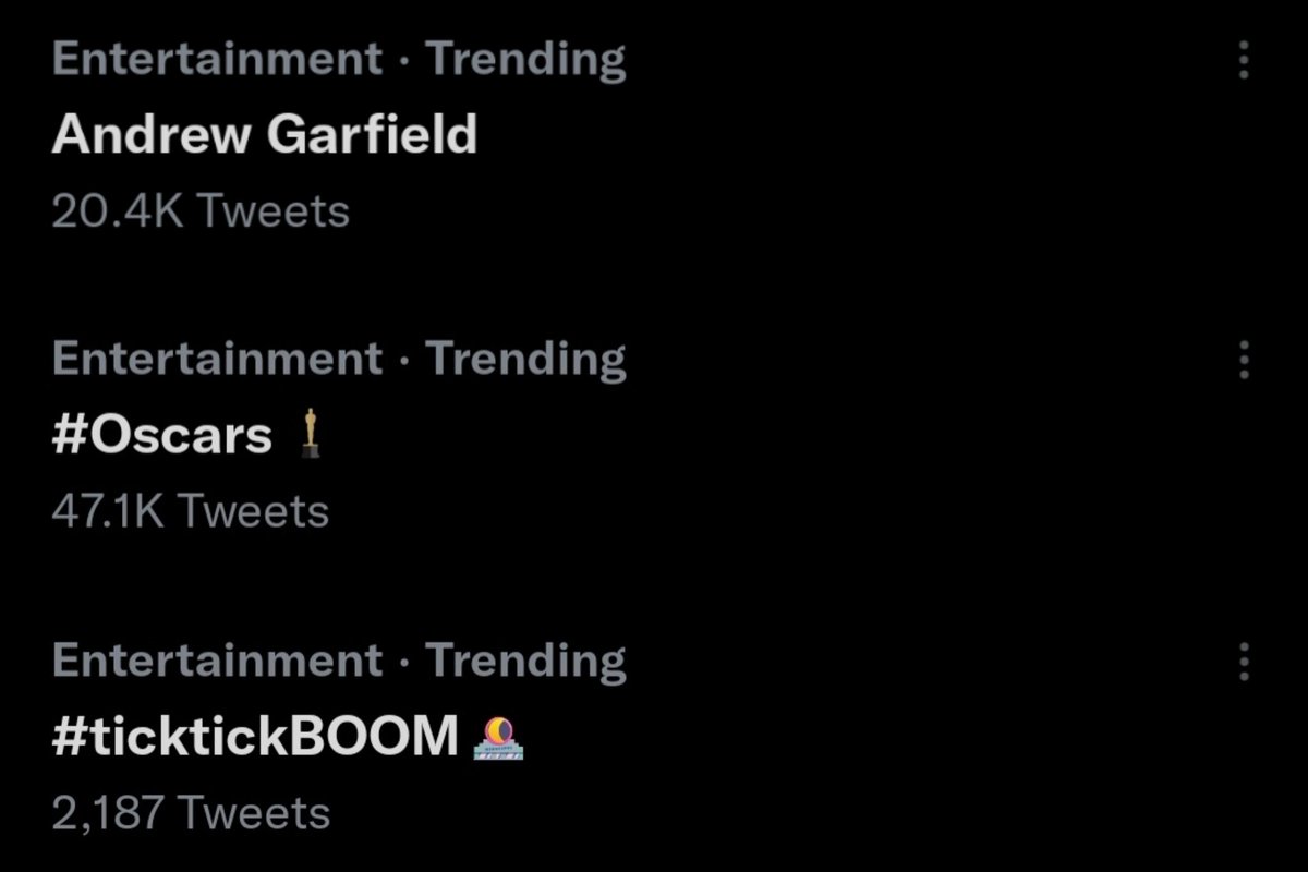 RT @freddyscamera: tick tick boom and andrew are already trending, as it should be https://t.co/VGSgoFpbY7