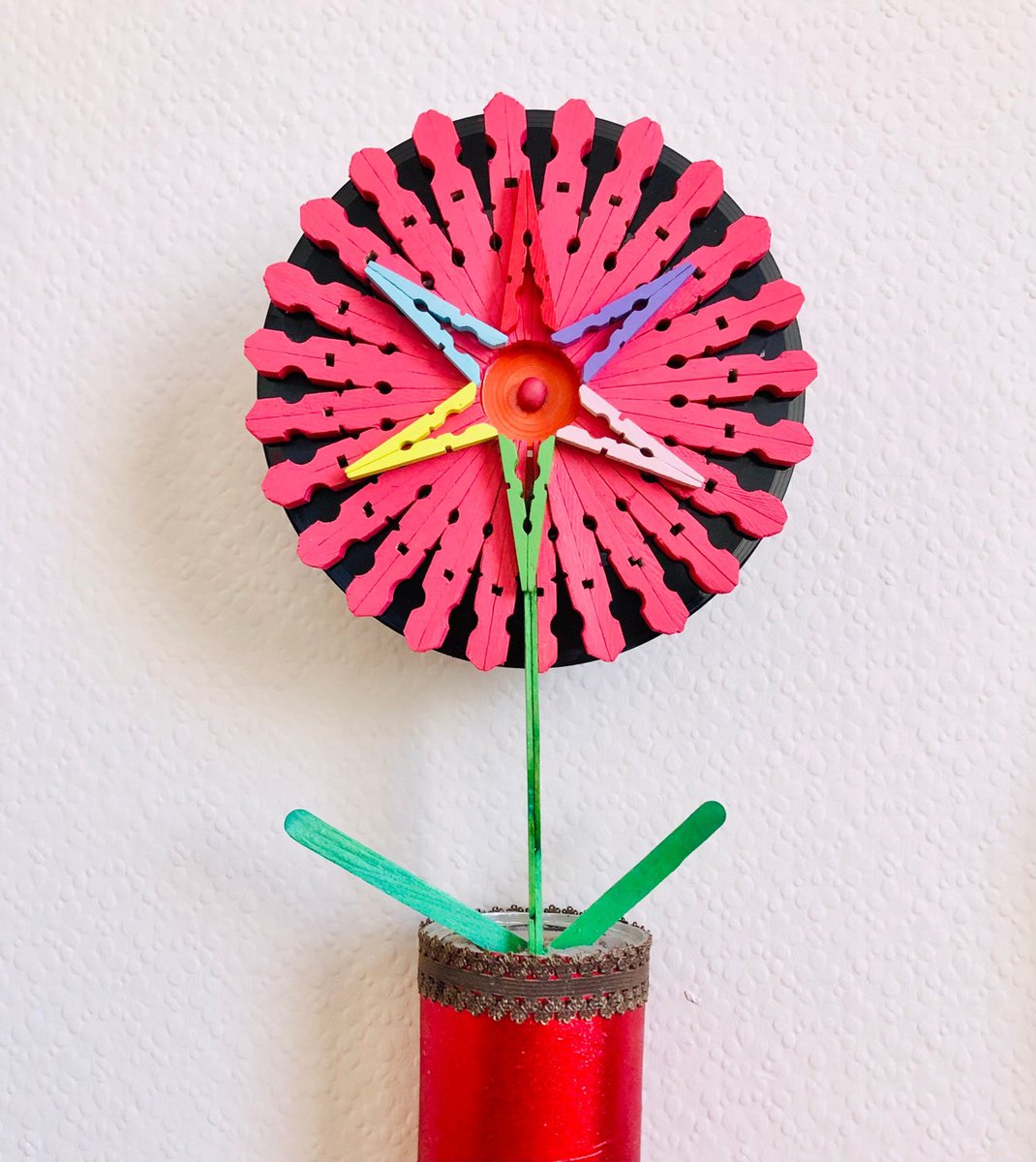 Excited to share this item from my #etsy shop: Handmade Rustic wooden Sun Flower Art Decor Gift #contemporary #handmadeflower #woodenretro #quirkyunusual #eastergifts etsy.me/3DtYdMd