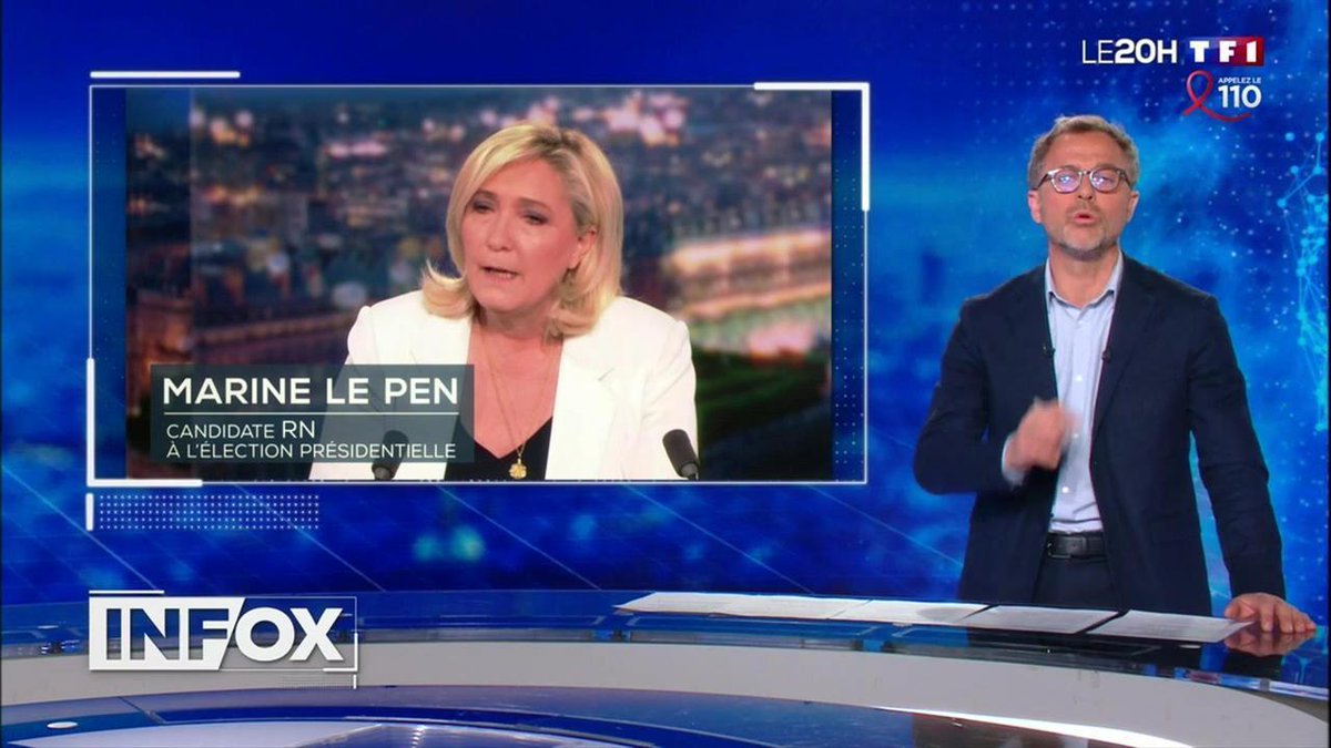TF1Info's tweet photo. Info/Infox : Marine Le Pen peut-elle inscrire la préférence nationale dans la Constitution si elle est élue ? https://t.co/Nonluq83L2 cc @BenjaminDard @verif_TF1LCI https://t.co/2GHhPwi6eF