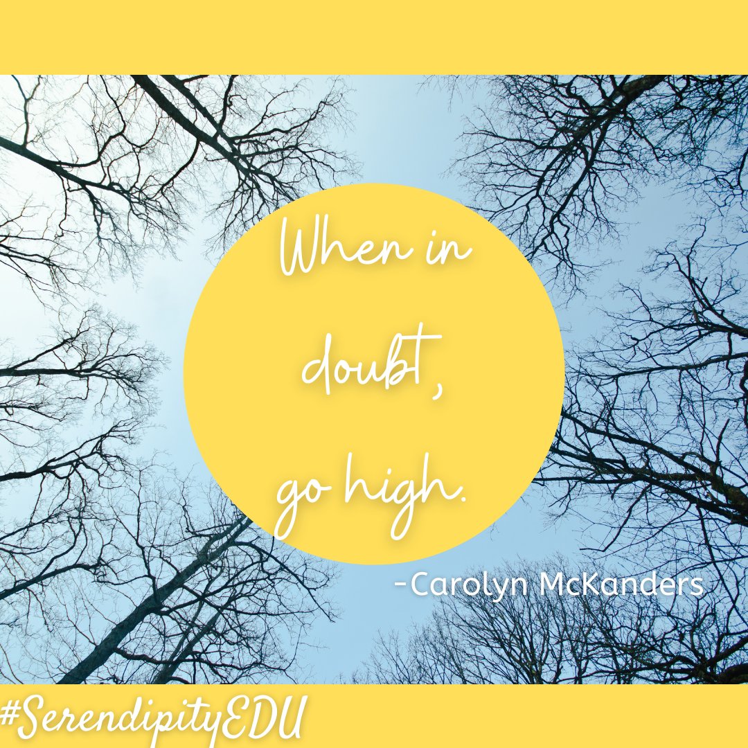 New post! Finally!

'When in doubt, go high.' -Carolyn McKanders
allysonapsey.com/2022/03/27/whe…

#SerendipityEDU #LeadingTheWholeTeacher #DBCincbooks #LeadLAP #CognitiveCoaching