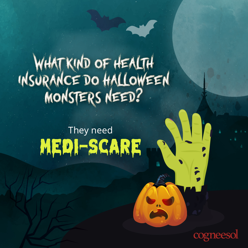 Cogneesol's tweet image. #joke #jokeoftheday #insurancejoke #insurance #healthinsurance #halloween