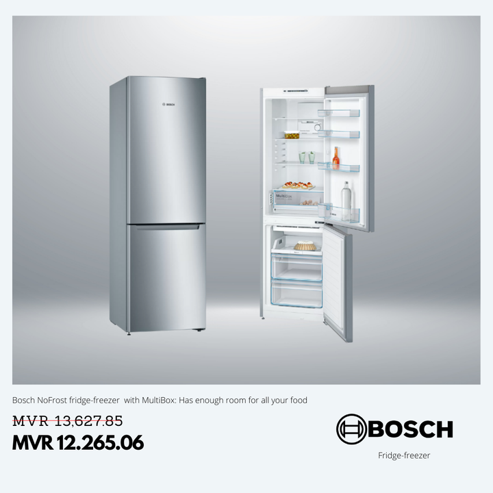 evo_mv's tweet photo. NoFrost bottomfreezer with MultiBox: Has enough  room for all your food.

#BoschHomeAppliances #boschhomeappliances #fridgefreezer #NoFrost #evohome #evohomemv #evomv https://t.co/Plh9FiECb6