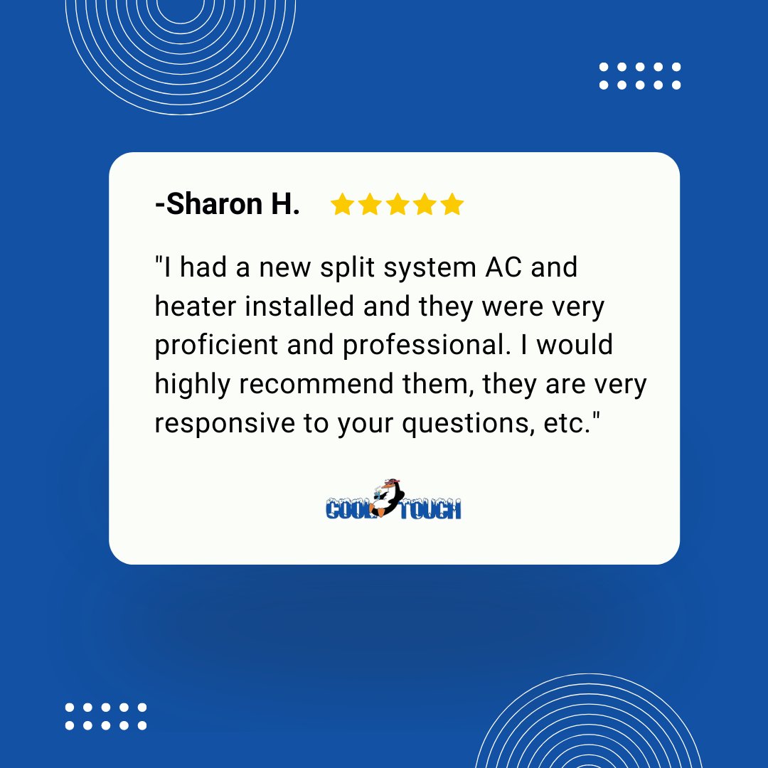 CoolTouchAC's tweet photo. ⭐⭐⭐⭐⭐

Thank you for the 5-star review, Sharon! We love hearing from our customers! https://t.co/01H8ddINiP