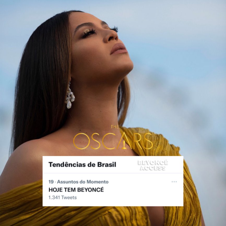 beyonceaccess's tweet photo. 🚨 ATENÇÃO! Iremos subir a hashtag “HOJE TEM BEYONCÉ”, que já está entre os assuntos mais comentados do Brasil! #Oscars 

Dê RT neste tweet e comente aqui o alfabeto ou conte de um a cem por extenso + HOJE TEM BEYONCÉ. Meta: 3.000 comentários.

Não use números ou emojis. https://t.co/oHANEd3VhQ