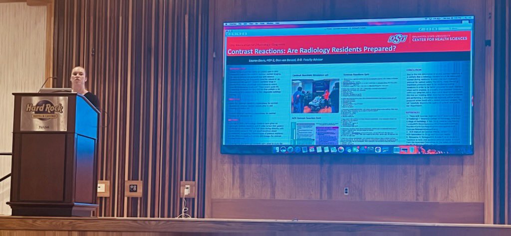 Our residents presenting at the Oklahoma State Radiological Society meeting this weekend!