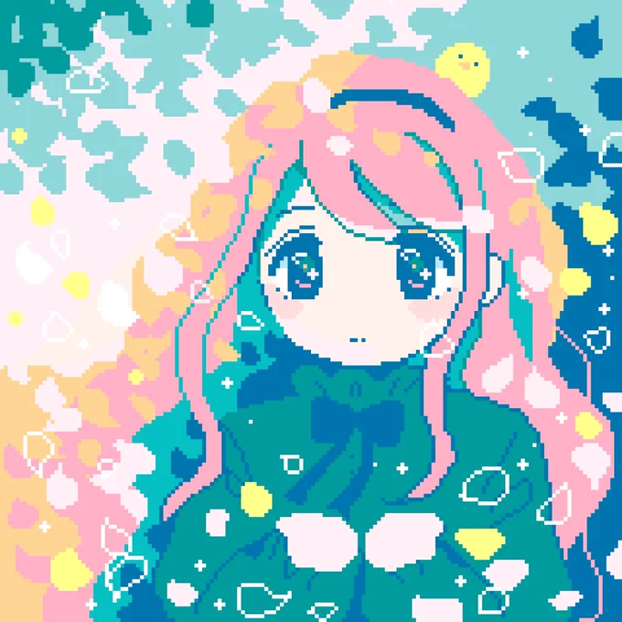 春 #pixelart #ドット絵 