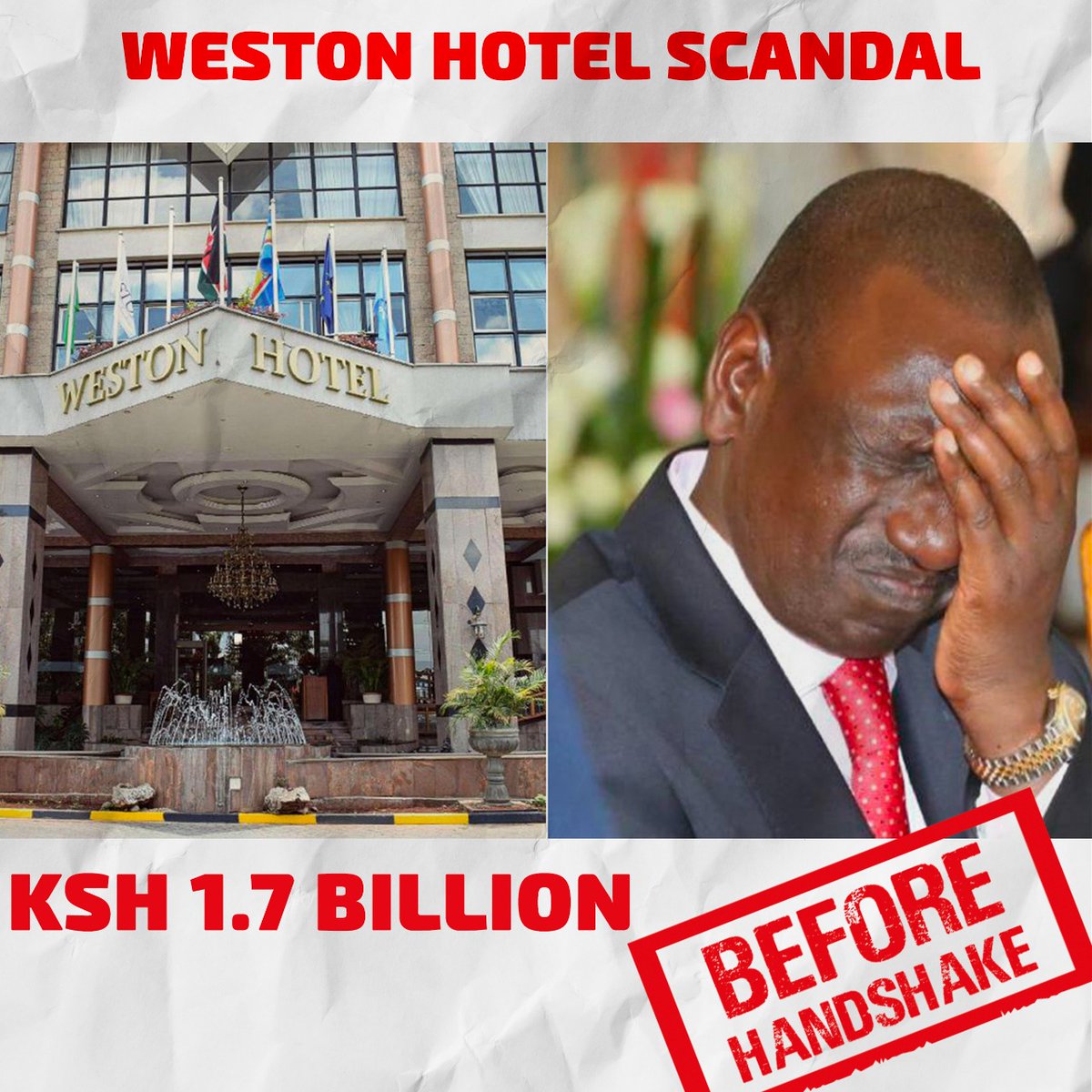 Of course, it is clear in Kenya on matters #MwiziNiNani. Look at some of the scandals he is directly involved in