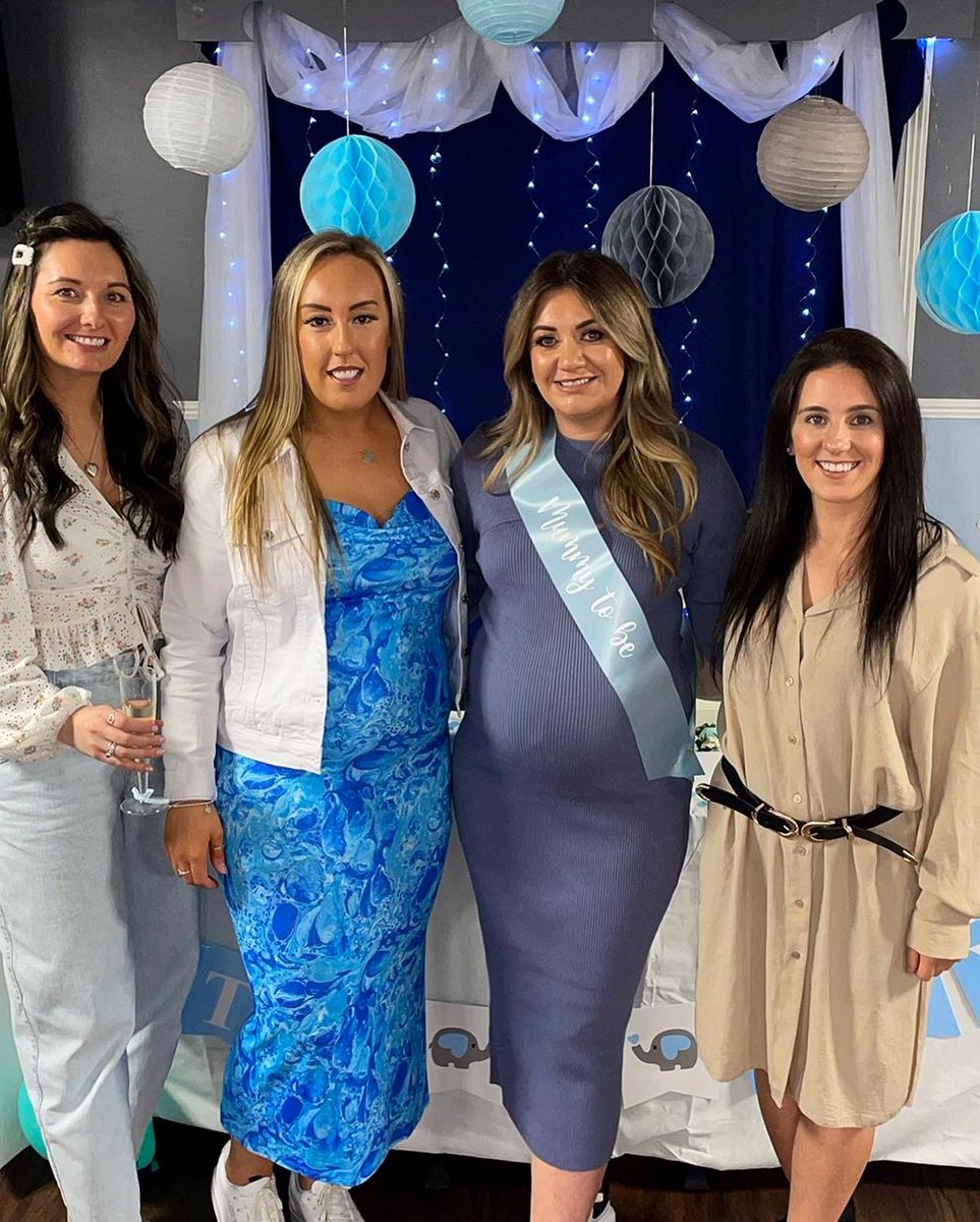 MelissaaCalder's tweet photo. Baby Mckenzie’s baby shower🍼💙
I can’t thank these three enough for every little detail/effort made to make the day so special💕 @Brooke_C_X @KaaayDunnx @SiobhanRose_xo I had the best day with the best people🥺💖 #Grateful https://t.co/AvmjOjJEVU