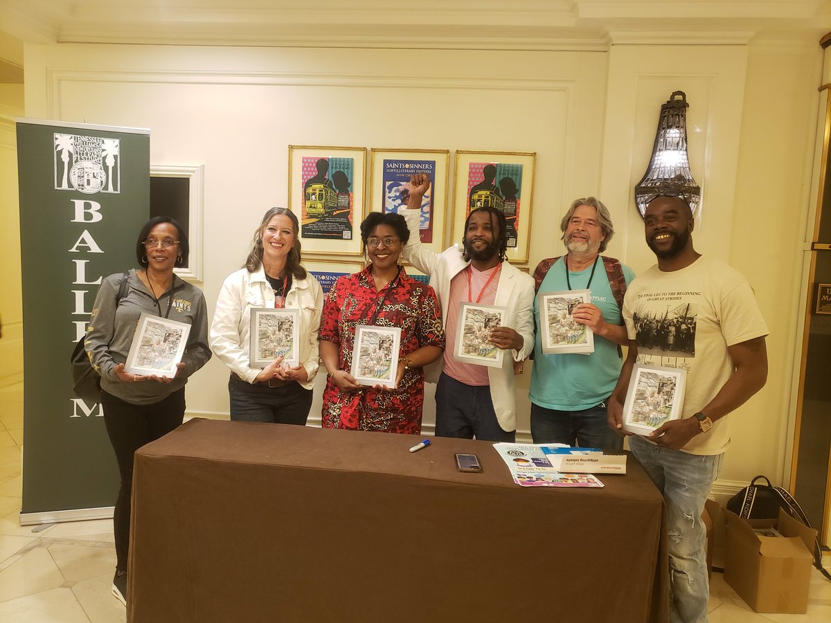 cromaguerawrite's tweet photo. Go to Jail: Youth Writing About The Prison Industrial Complex @twfestnola
With @Jerome4Justice, Avrelle Pierre, Kathy Randels, Ashley Jones, Jim Randels
Follow their important work through #FreeDemFoundations, Students at the Center NOLA and #TheGraduates
#TWF22 https://t.co/iBstkhn9E7