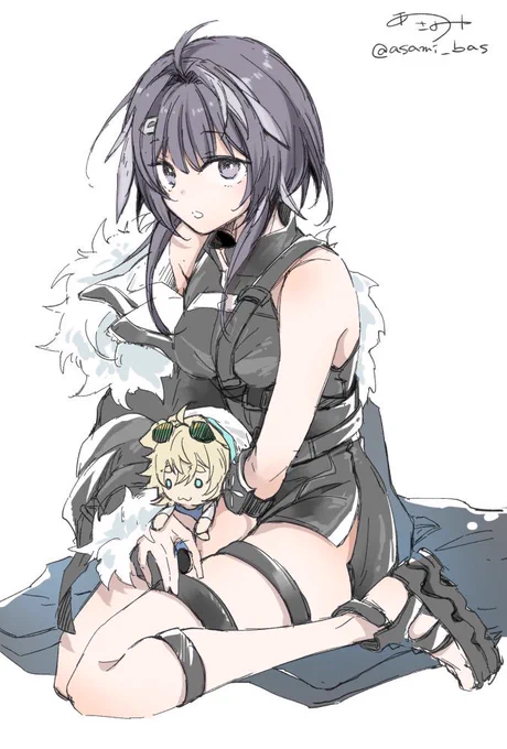 女の子練習中
テキーラくんとラプルマちゃんの兄妹どっちも揃って幸せになれ!

#アークナイツ
#明日方舟 